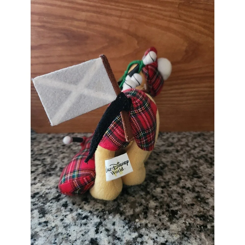 Vintage‎ Disney World Scottish Pluto Bean Bag Plush 10